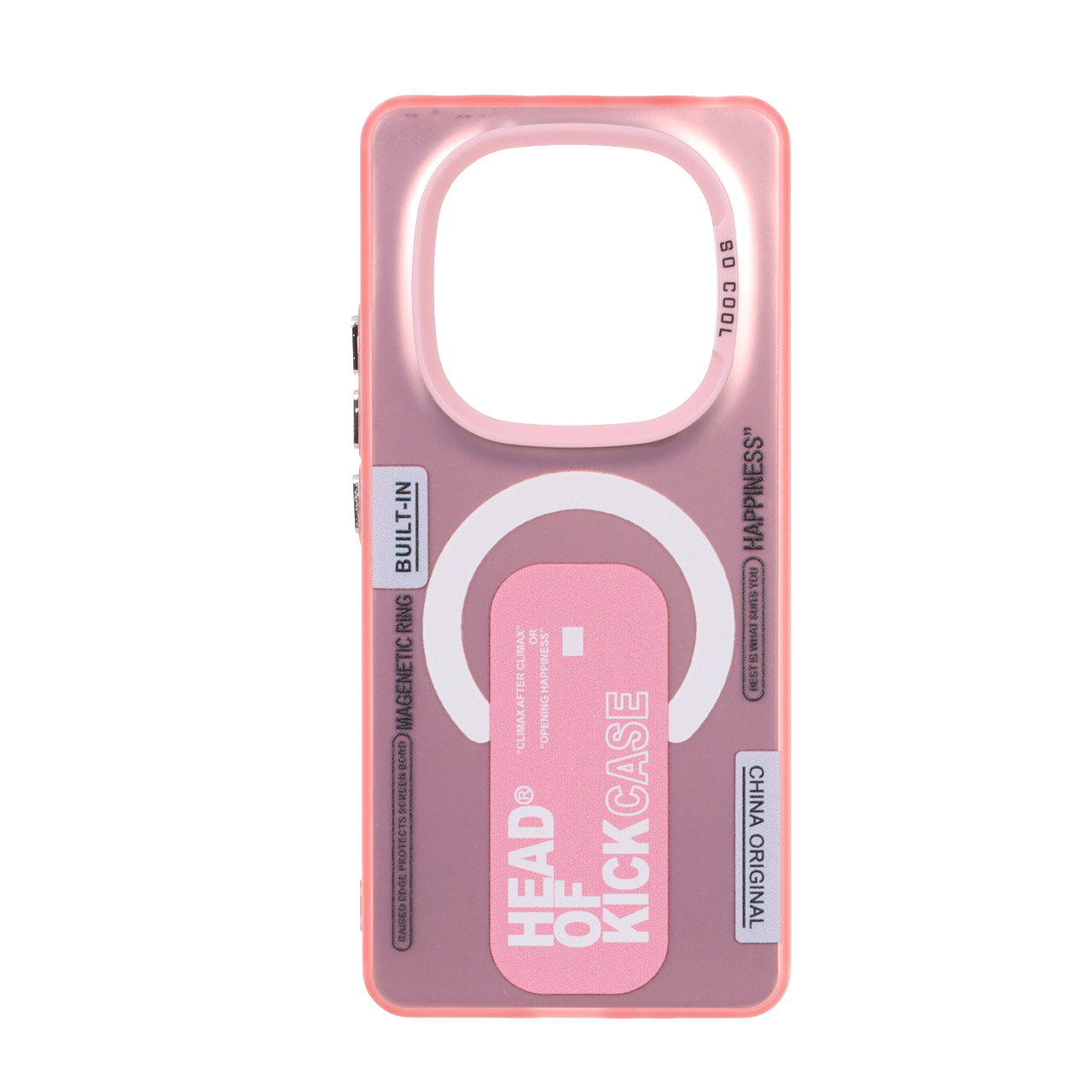 قاب طرح مگ سیف Kick Case SO COOL صورتی مناسب برای شیائومی ردمی نوت 14 پرو 4G