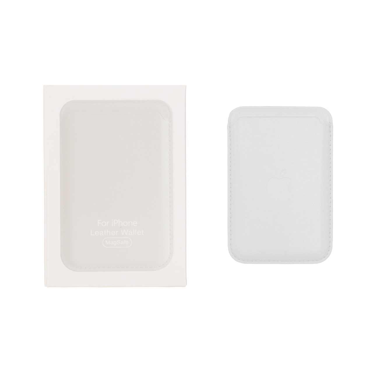 جاکارتی چرمی Magsafe اپل Leather Wallet - سفید (پک دار)