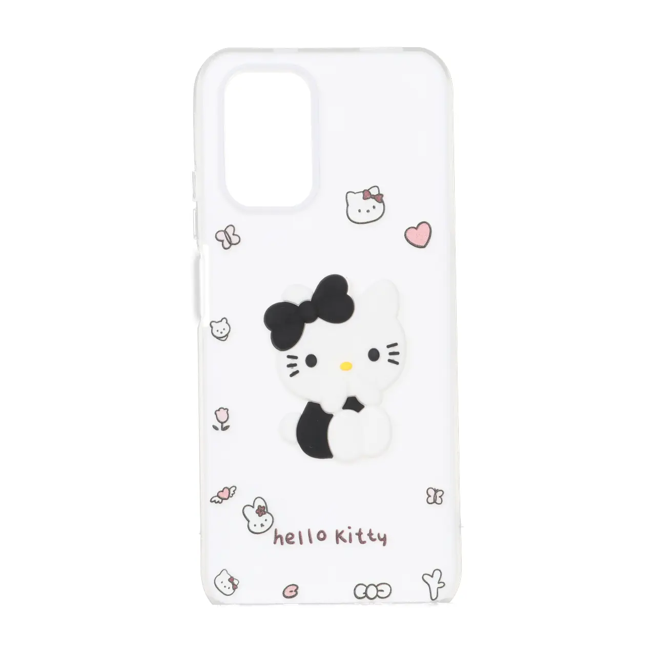 قاب طرح Hello Kitty عروسک برجسته مات دو لایه مناسب برای شیائومی ردمی نوت 10 4G و ردمی نوت 10S و پوکو M5S