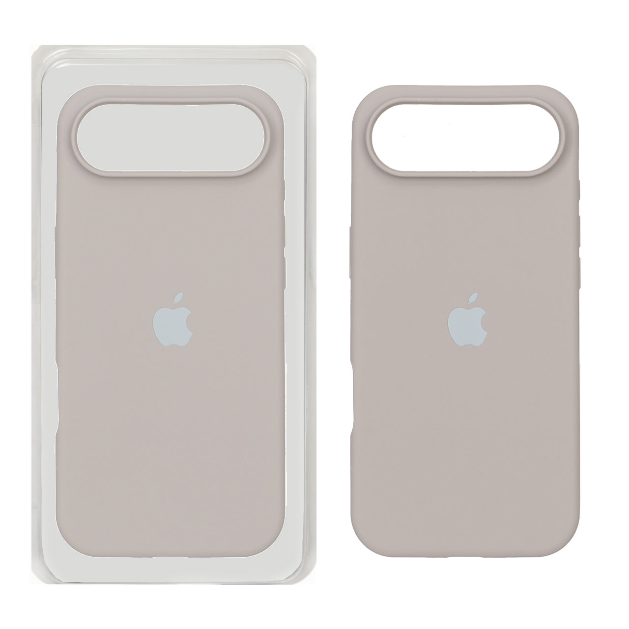 قاب سیلیکونی پاک کنی اورجینال Apple iPhone 17 Air - خاکی