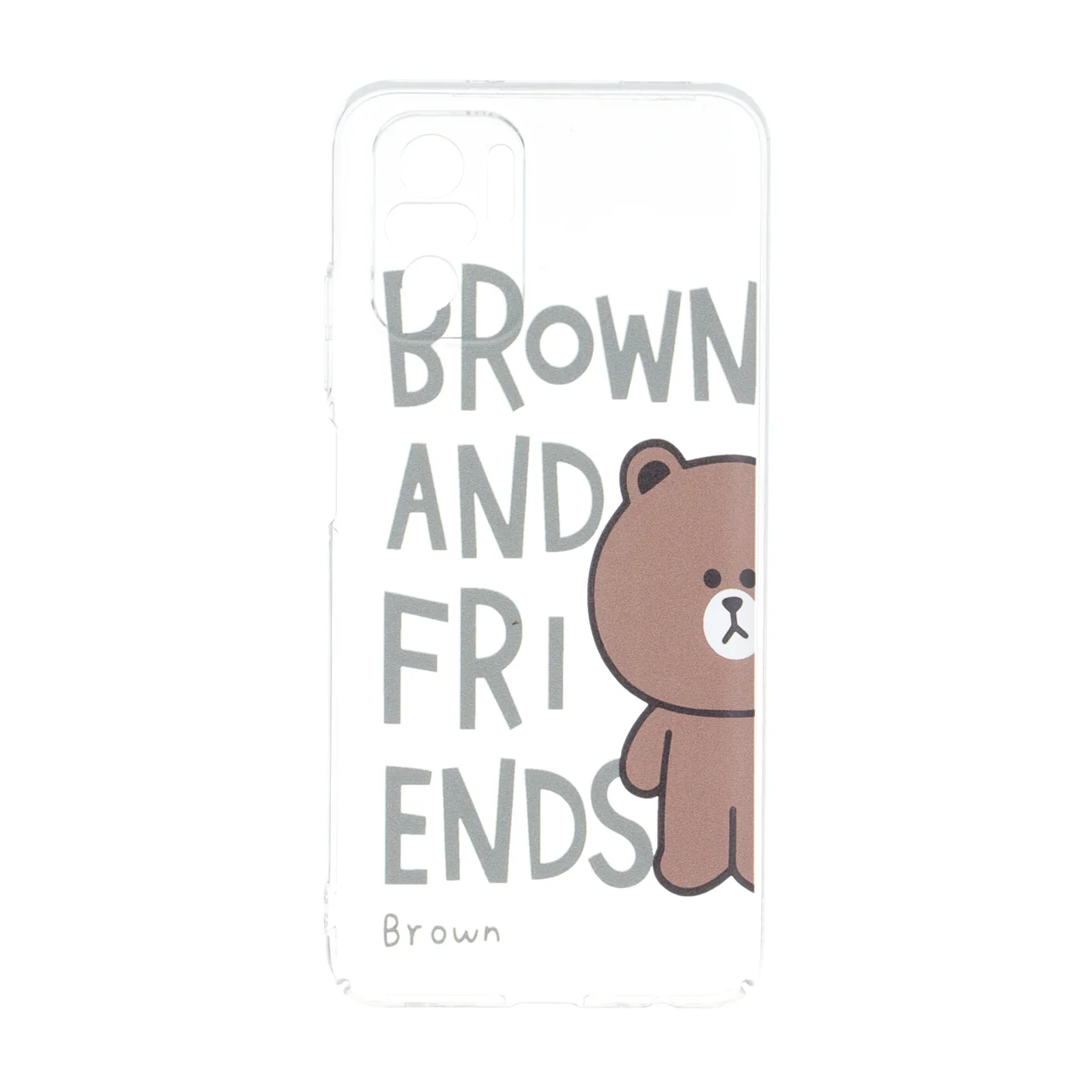 قاب پشت سخت شفاف طرح Brown and Friends محافظ لنزدار مناسب برای شیائومی ردمی نوت 10 فورجی / ردمی نوت 10 اس / پوکو ام 5 اس