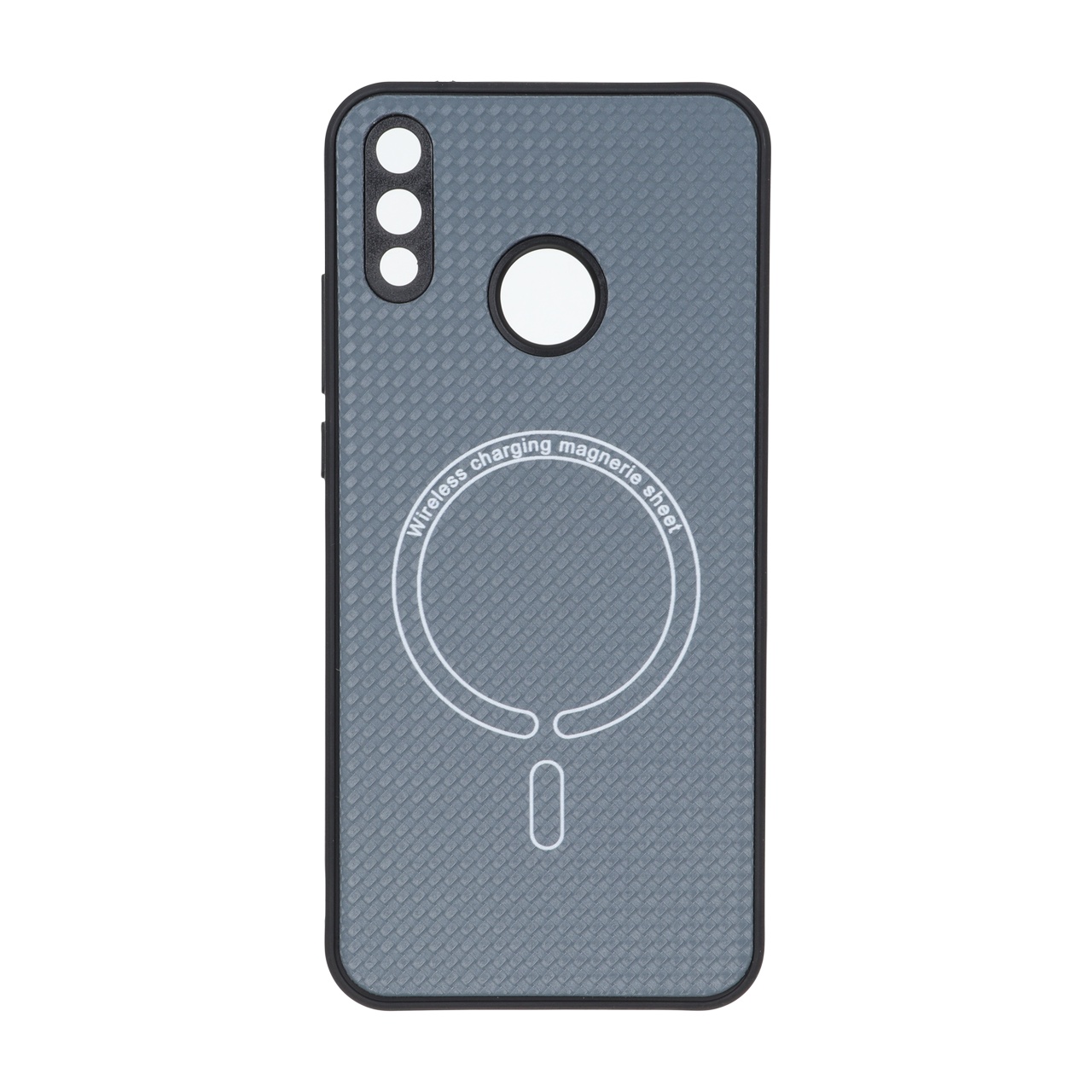 قاب کربنی طرح Magnetic محافظ لنزدار Huawei Y9 2019 - خاکستری