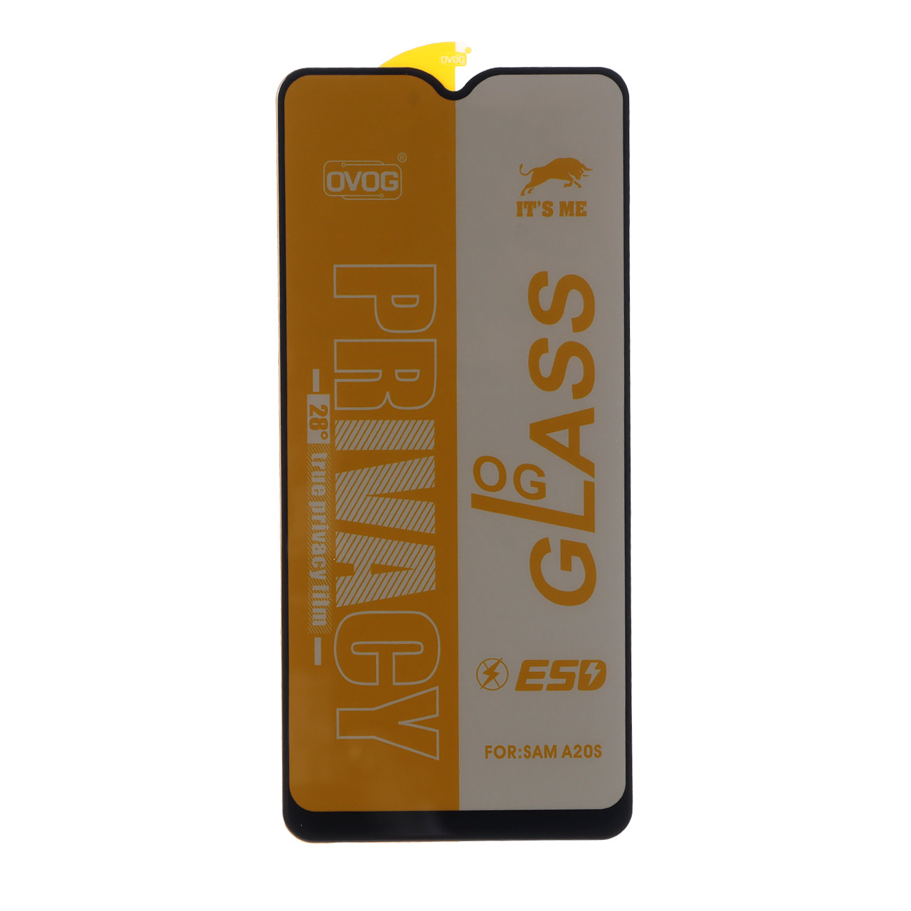 محافظ صفحه نمایش شیشه ای درجه یک Full Cover Privacy OG - ESD OVOG مدل Samsung Galaxy A20s