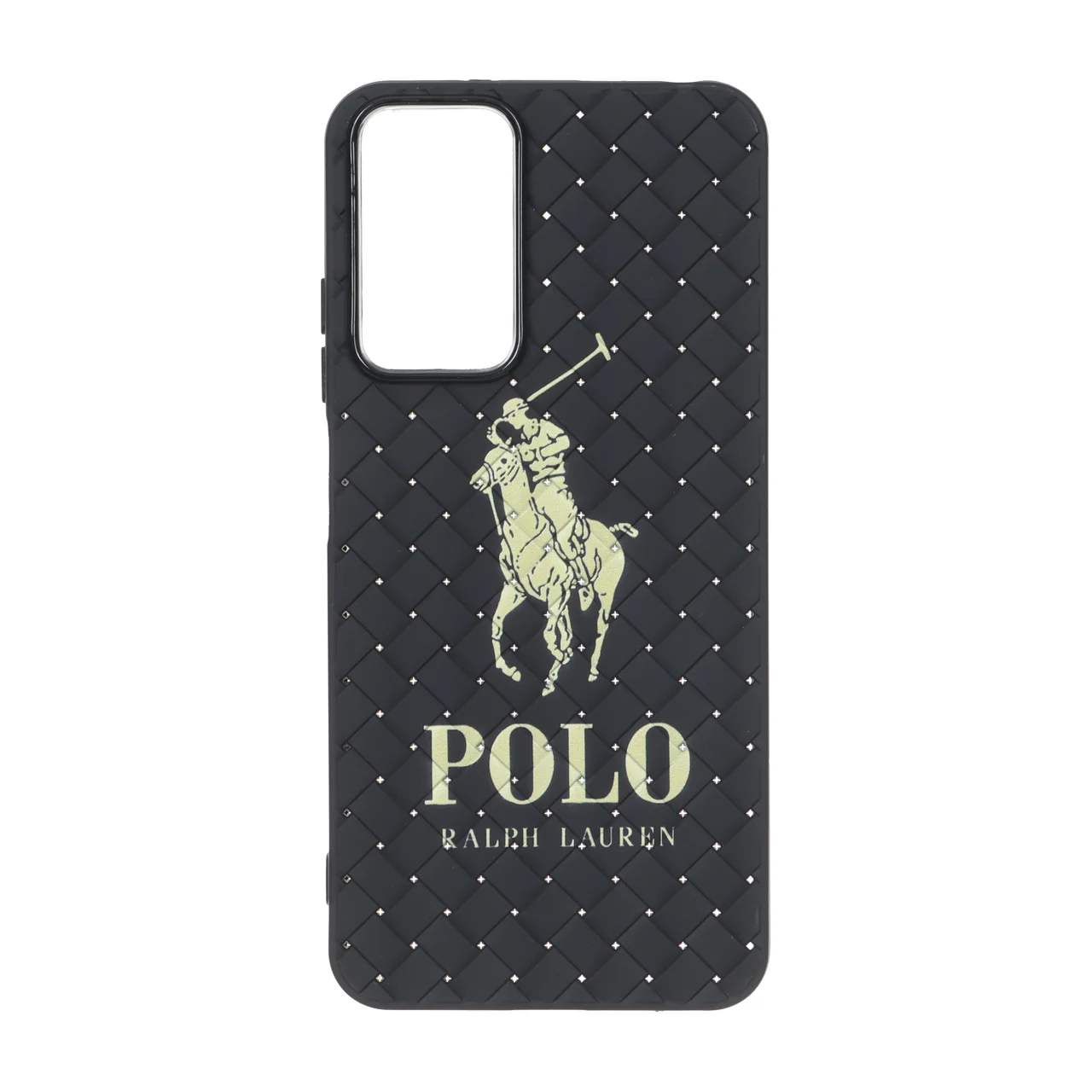 قاب حصیری طرح Polo دور لنز براق مشکی مناسب برای شیائومی ردمی نوت 12 اس / ردمی نوت 11 4G / ردمی نوت 11 اس