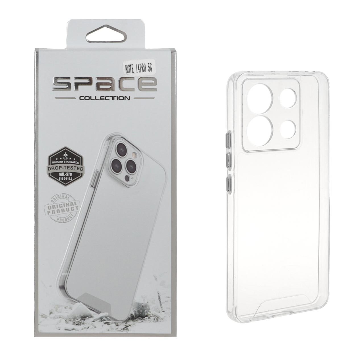 قاب شفاف ضد ضربه Space مناسب برای شیائومی ردمی نوت 13 پرو 5G و پوکو X6 5G