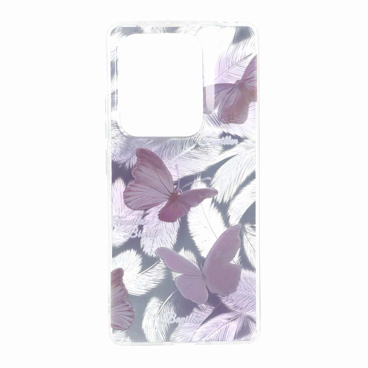 قاب طرح پر اطلسی دور ژله ای مناسب برای شیائومی ردمی نوت 14 اس / ردمی نوت 13 پرو 4G / پوکو ام 6 پرو 4G