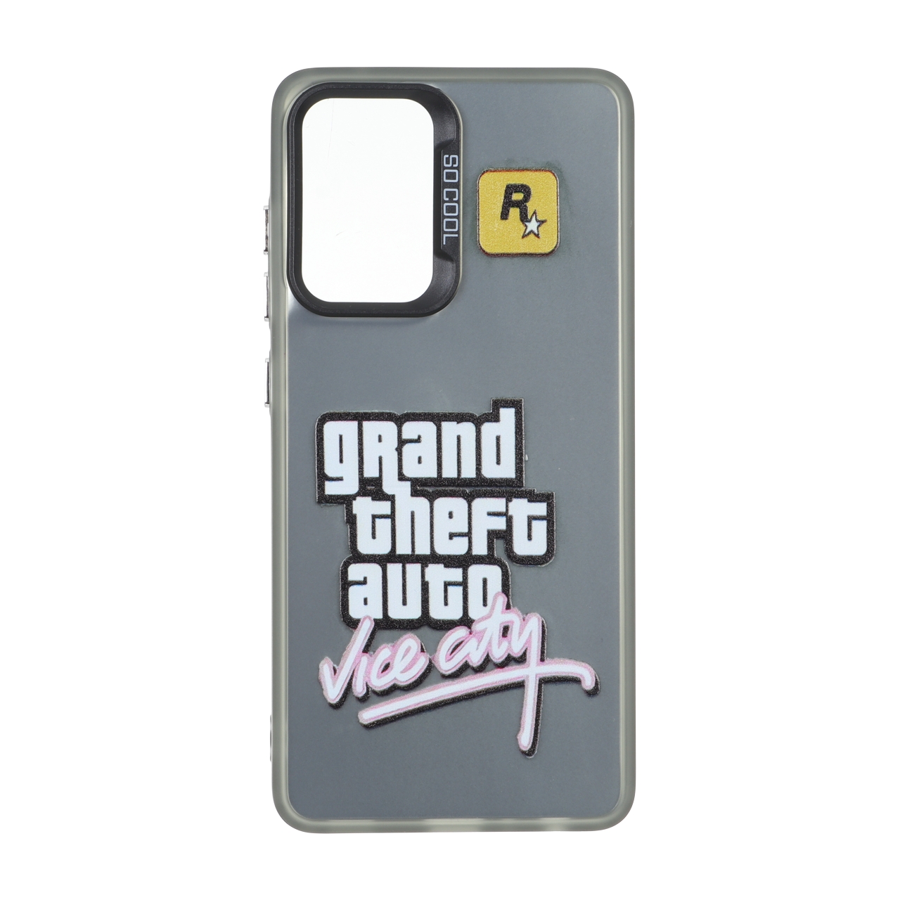قاب SO COOL بلک لنز دکمه کروم طرح Grand Theft Auto Vice City مناسب برای سامسونگ گلکسی A52 / A52s