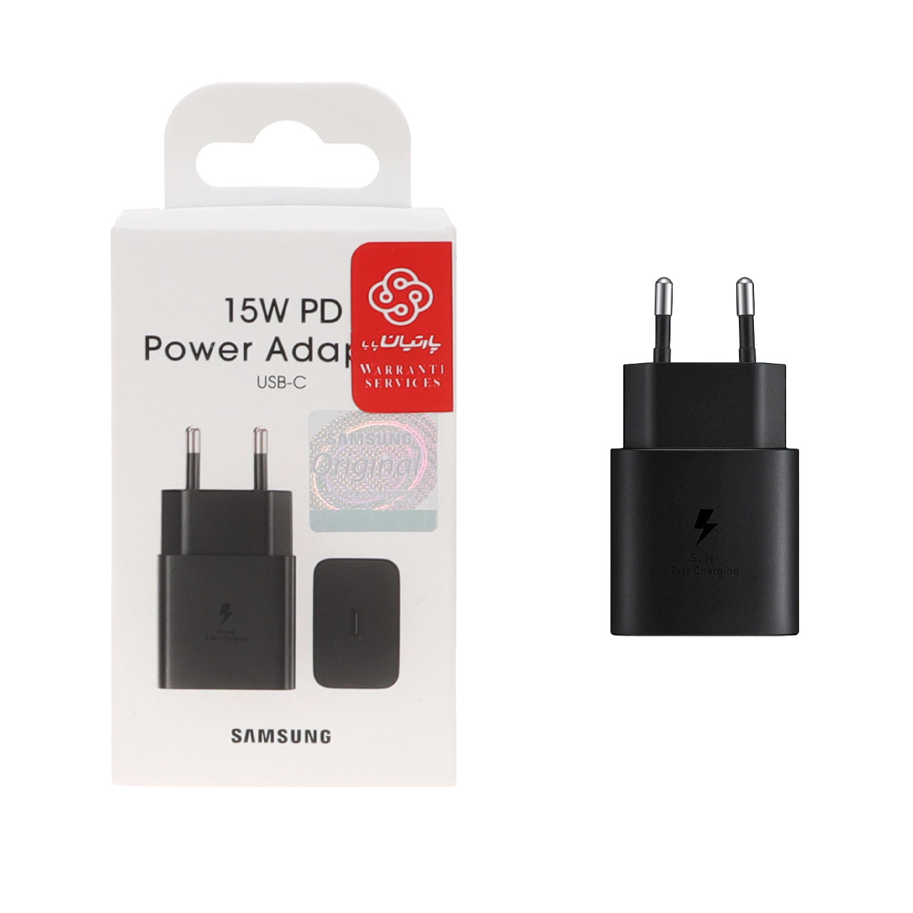 شارژر دیواری 15 وات فست و PD تک پورت SAMSUNG مدل T1510