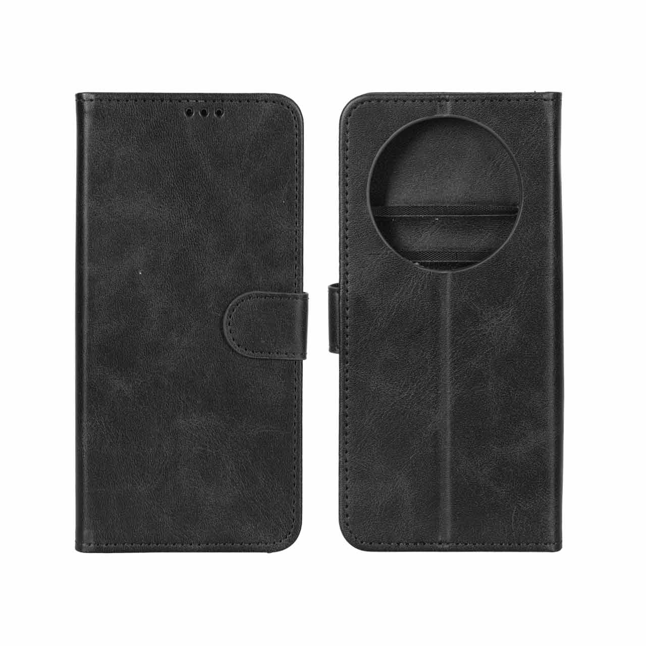 کیف موبایل مگنتی کلاسیک مشکی مناسب برای Honor X9c