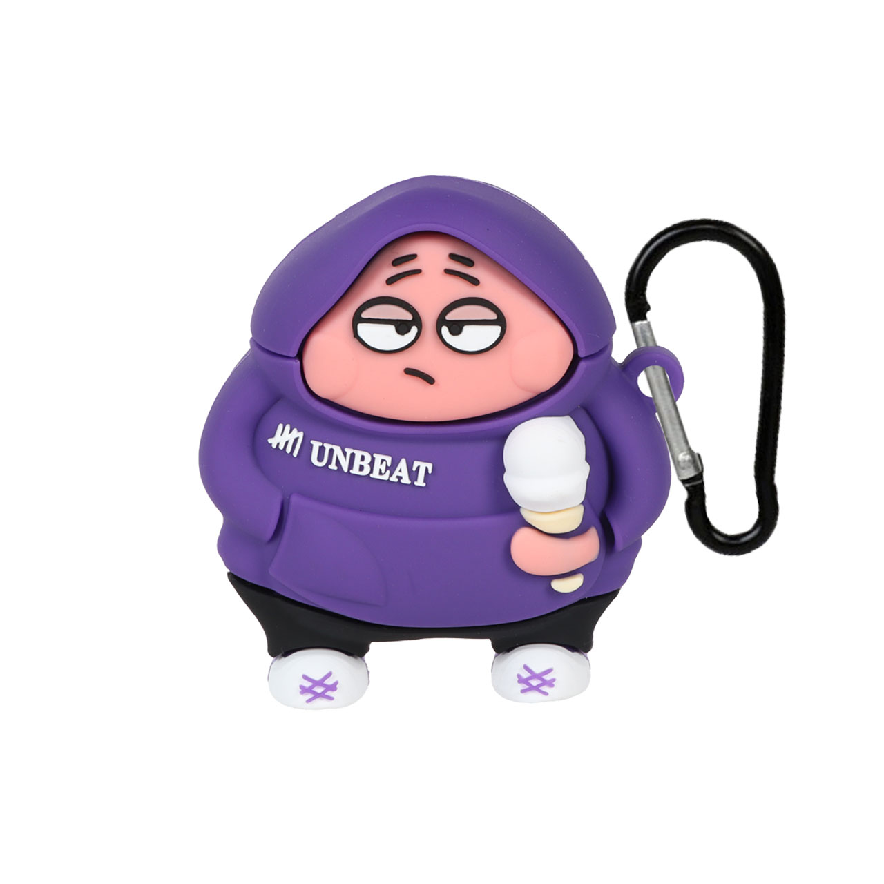 کاور سیلیکونی طرح عروسک Unbeat بنفش مناسب برای ایرپاد 1 و 2 اپل