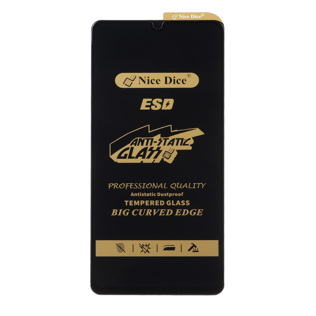 محافظ صفحه نمایش شیشه‌ای تمام صفحه Nice Dice مدل ESD Anti Static مناسب برای سامسونگ گلکسی A31, A32 4G, A33 5G, A22 4G, F22 4G, M22 و M32 4G