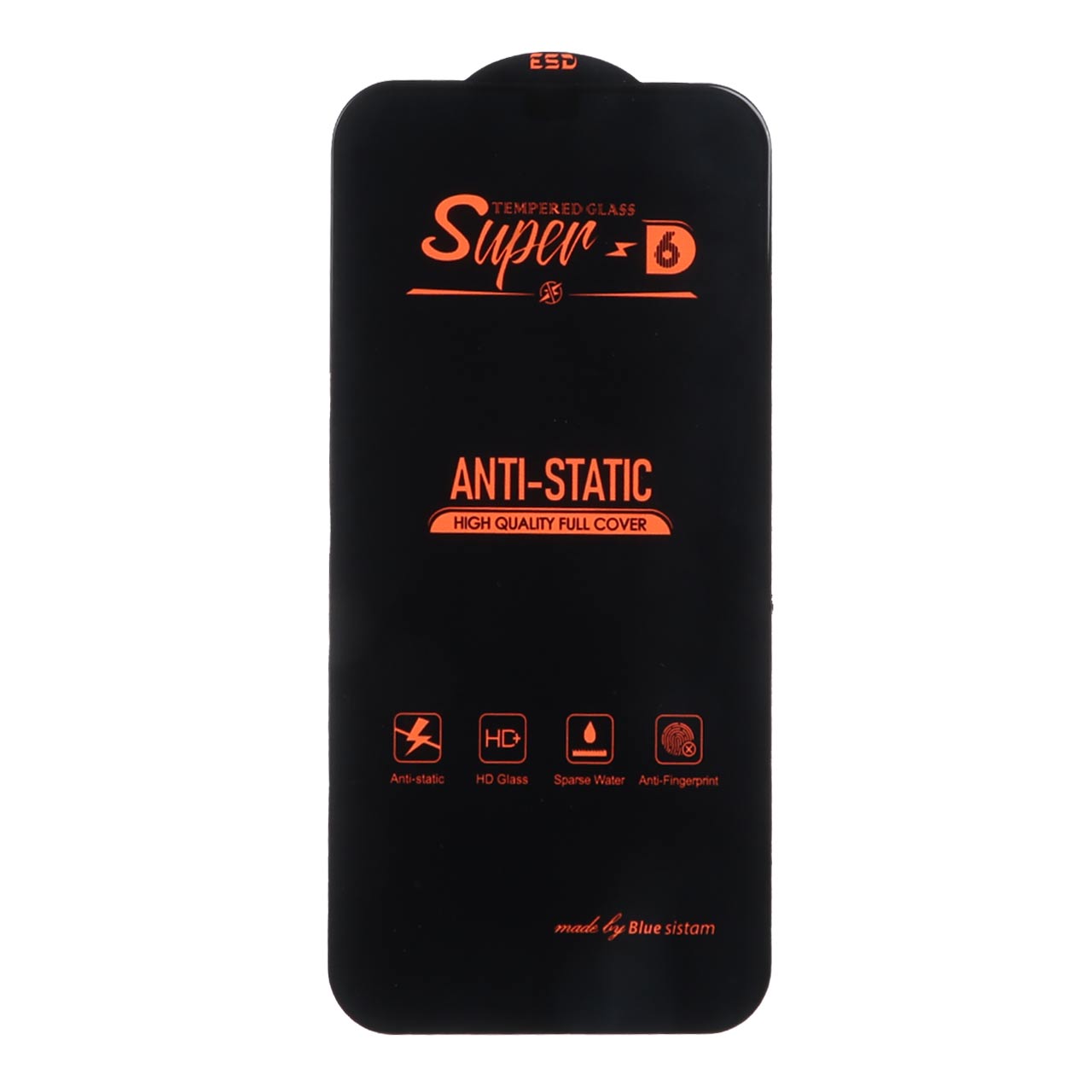 محافظ صفحه نمایش شیشه‌ای فول کاور Super D 6 ESD مناسب برای آیفون 12 پرو مکس