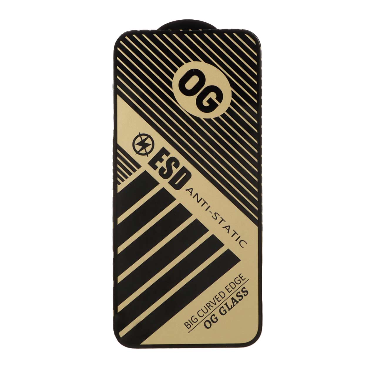 محافظ صفحه نمایش شیشه ای فول کاور OG Anti Static ESD مناسب برای آیفون 15 پرو مکس