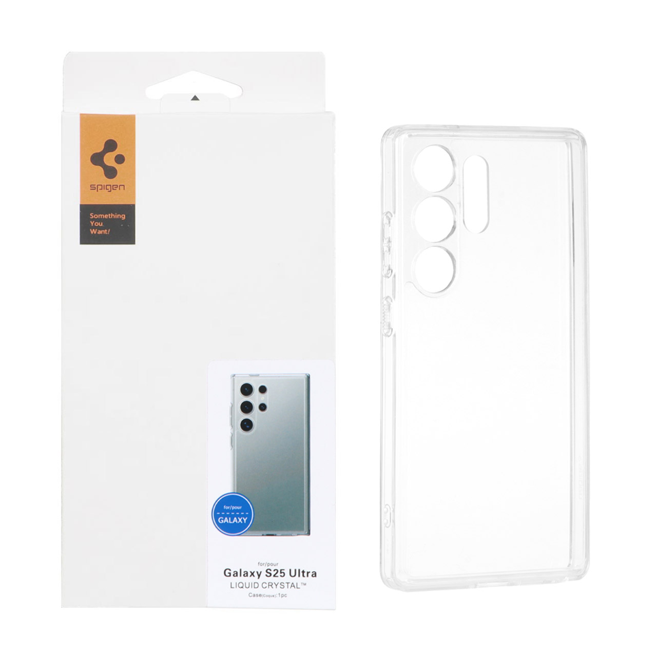 قاب ژله ای شفاف Spigen مدل Liquid Crystal محافظ لنز مناسب برای سامسونگ گلکسی S25 اولترا