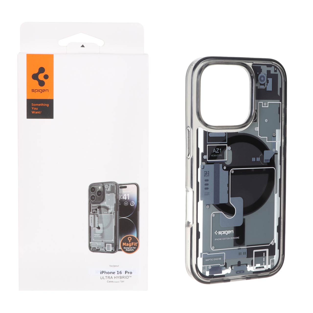 قاب اورجینال Spigen مگ سیف Zero one مدل Apple iPhone 16 Pro - طرح 30