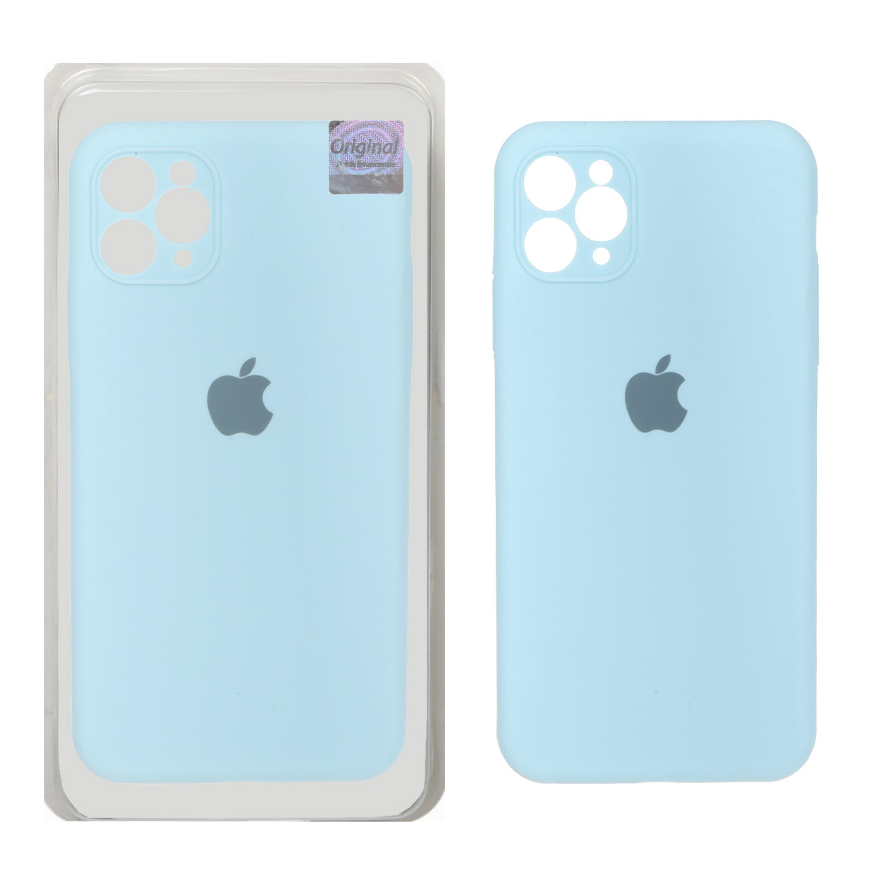 قاب سیلیکونی پاک کنی اورجینال Master Quality مدل Apple iPhone 11 Pro Max - آبی آسمانی (پک دار)