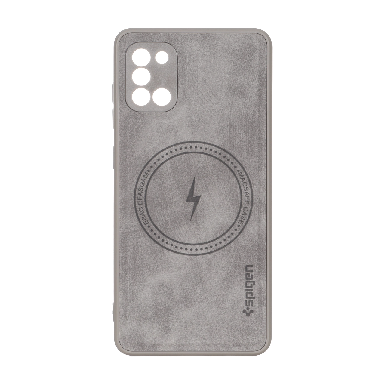قاب Spigen طرح جیر مگ سیف محافظ لنزدار طوسی مناسب برای سامسونگ گلکسی A31