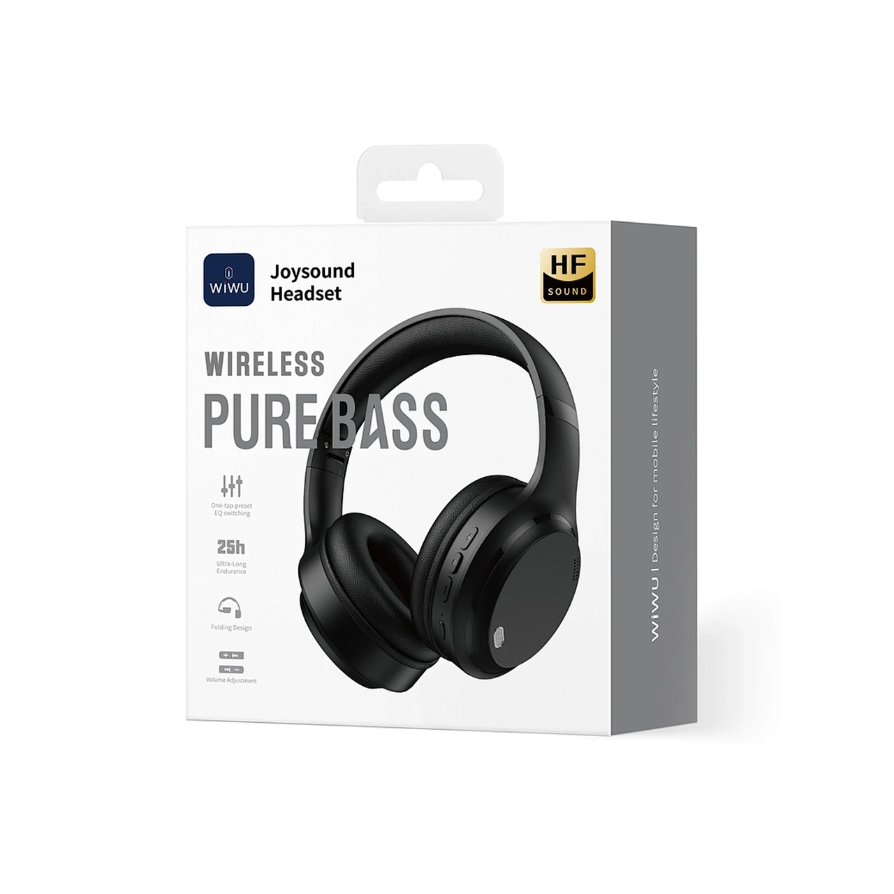هدفون بی سیم Wiwu مدل Joysound TD-11 مشکی با گارانتی شرکتی