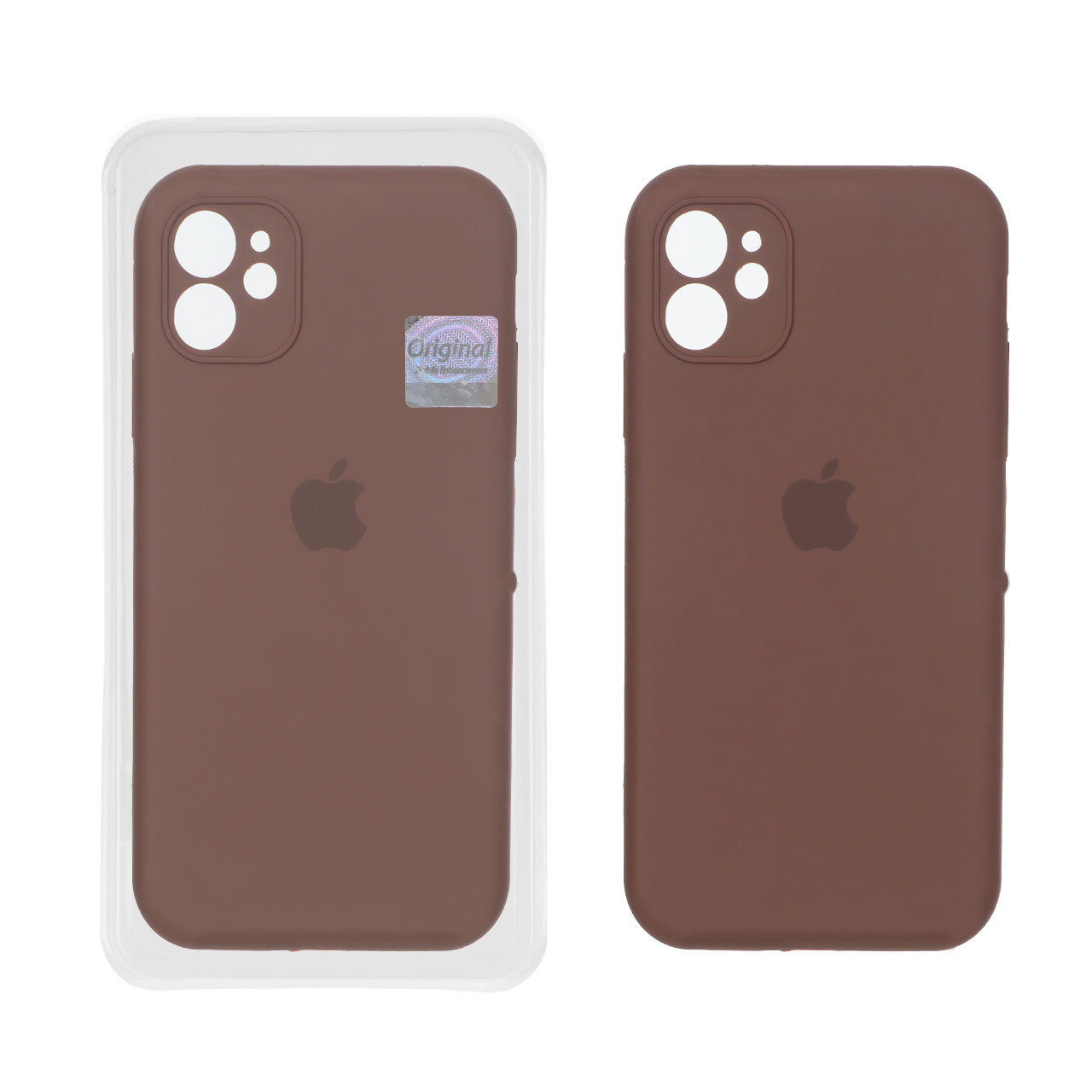 قاب سیلیکونی پاک کنی اورجینال Master Quality مدل Apple iPhone 11 - قهوه ای (پک دار)
