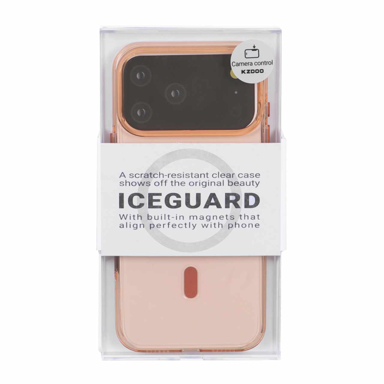 قاب اورجینال مگ سیف KDoo ICEGUARD نارنجی برای آیفون 17 پرو مکس