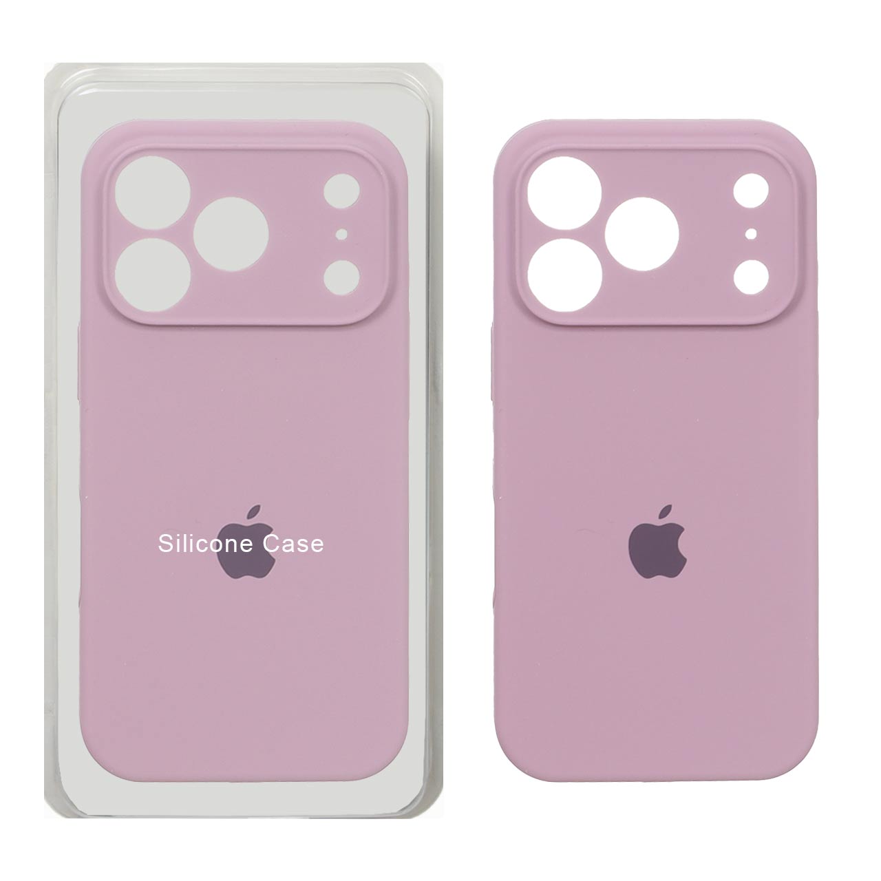 قاب سیلیکونی پاک کنی محافظ لنزدار اورجینال Apple iPhone 17 Pro - بنفش کدر