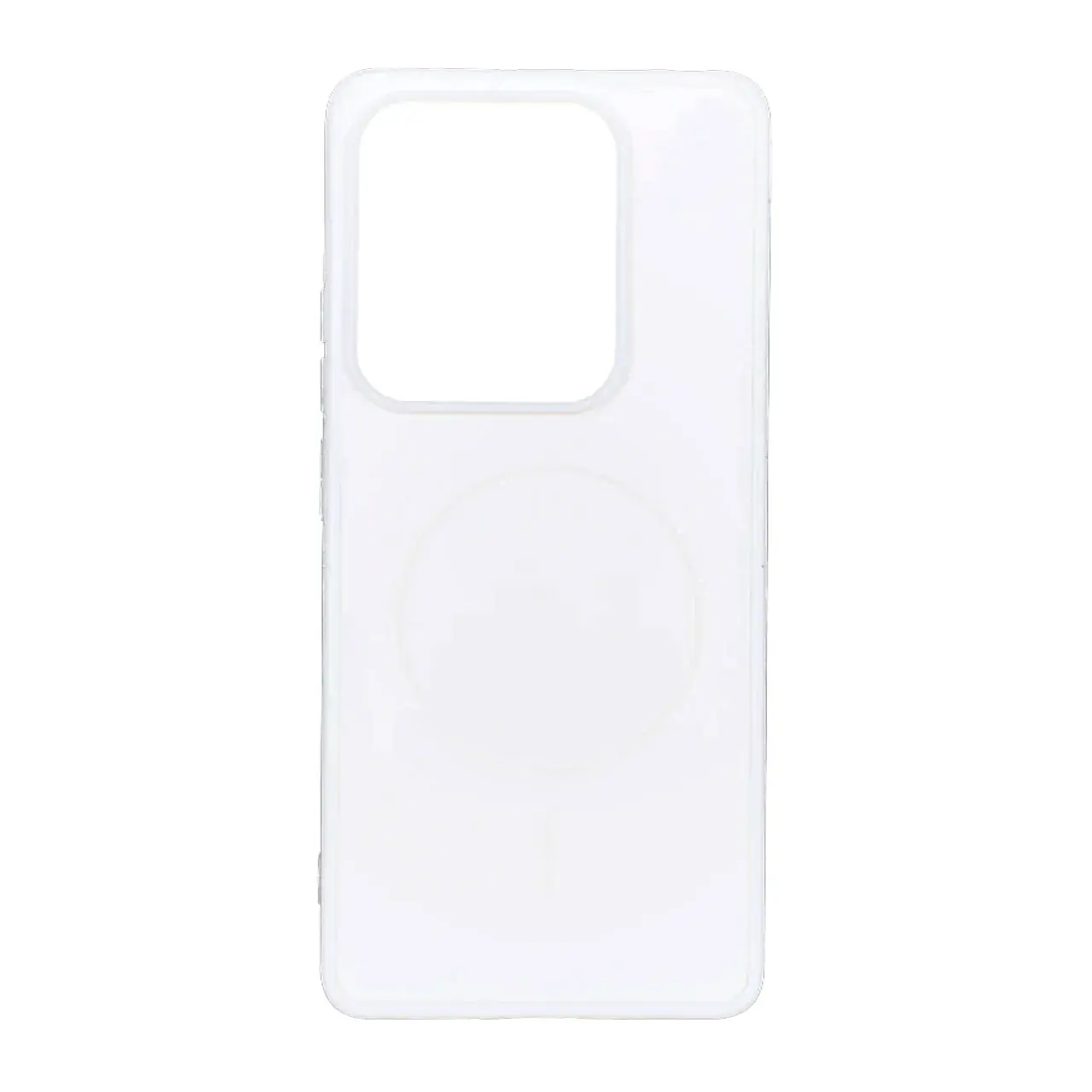قاب طرح PVD مات طرح مگ سیف Xiaomi Redmi Note 14S / Note 13 Pro 4G / Poco M6 Pro 4G - سفید