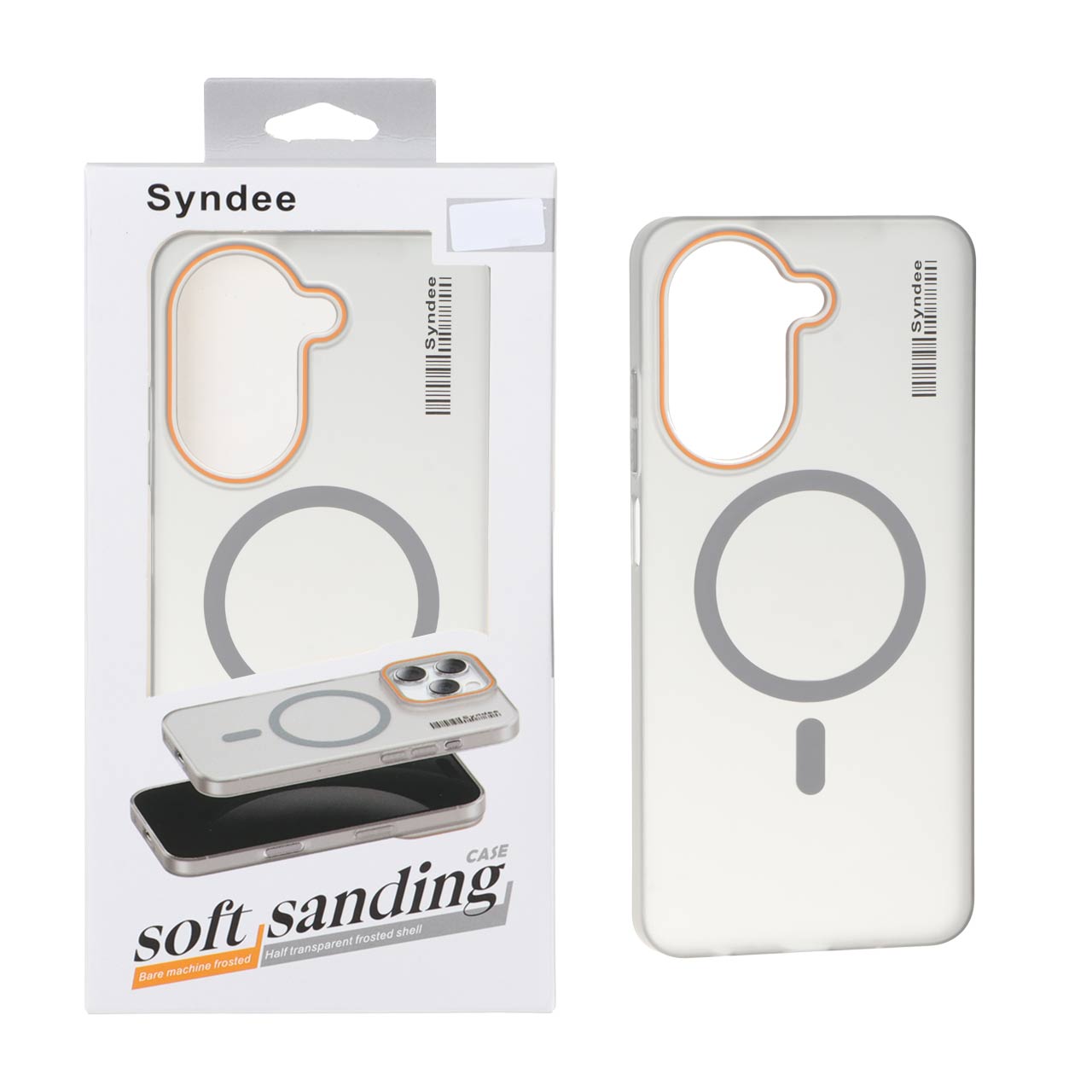 قاب اورجینال Syndee پشت مات MagSafe مدل Xiaomi Redmi A5 / Poco C71 - خاکستری (پک دار)