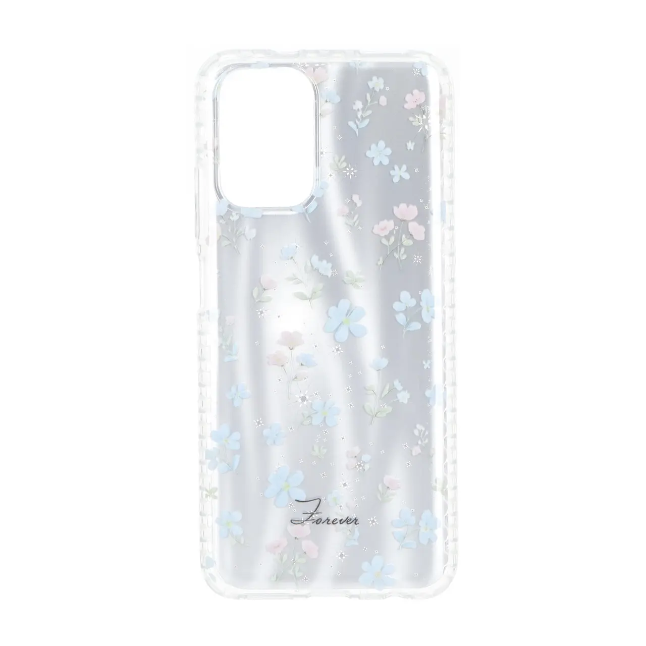قاب طرح گلدار و ستاره ای دور ژله ای شفاف Forever مناسب برای شیائومی ردمی نوت ۱۰ فور جی، ردمی نوت ۱۰ اس و پوکو ام ۵ اس