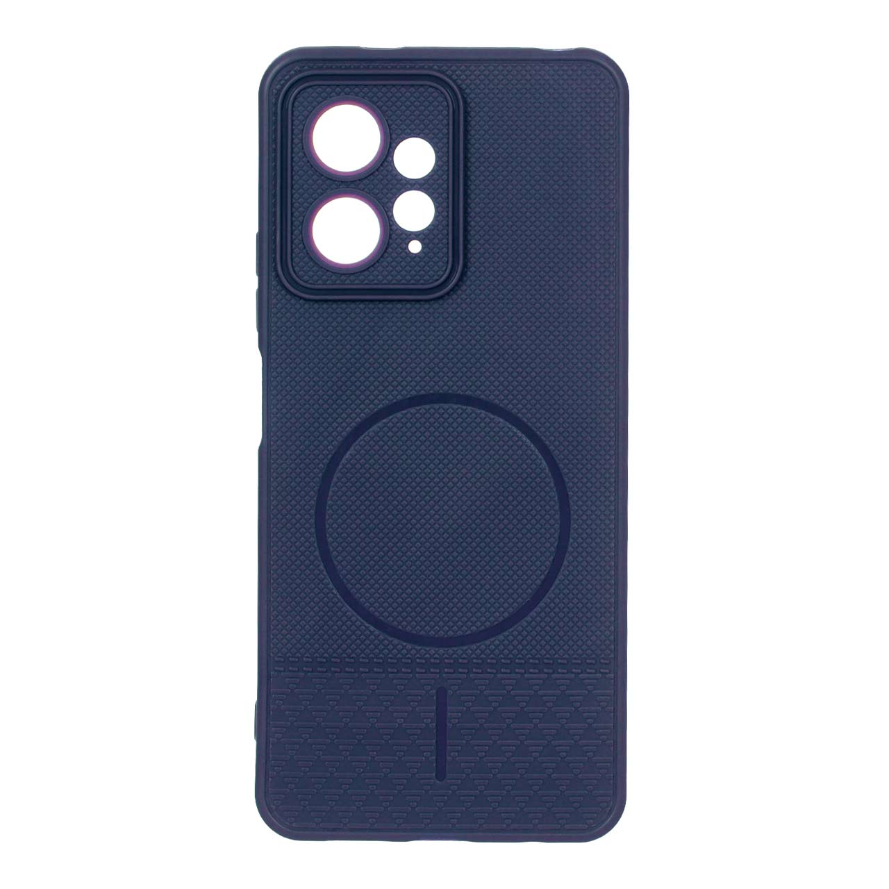 قاب شطرنجی طرح مگ سیف محافظ لنزدار مناسب برای شیائومی ردمی نوت ۱۲ 4G