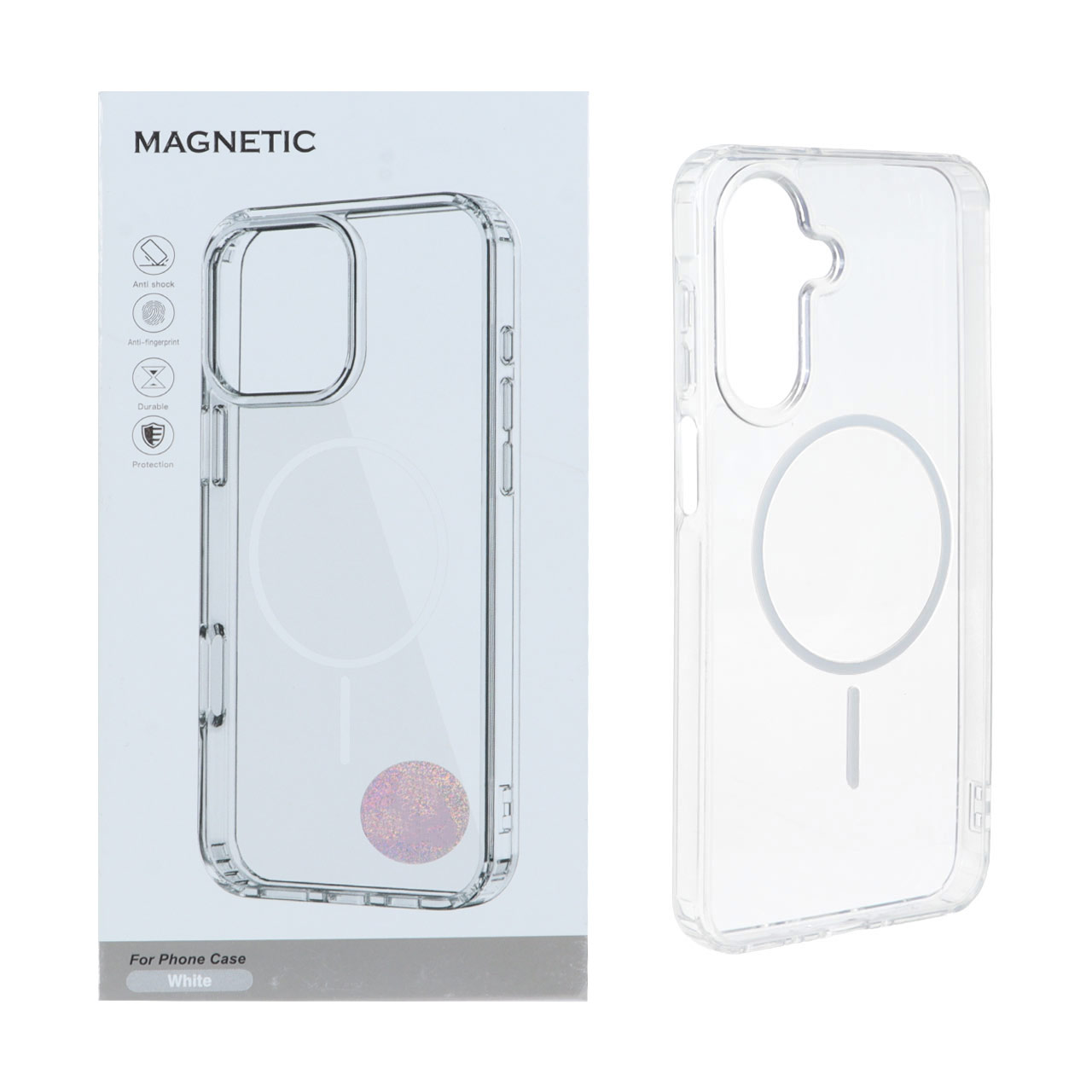 قاب MagSafe شفاف دور ژله‌ای مناسب برای سامسونگ گلکسی A17 و A26