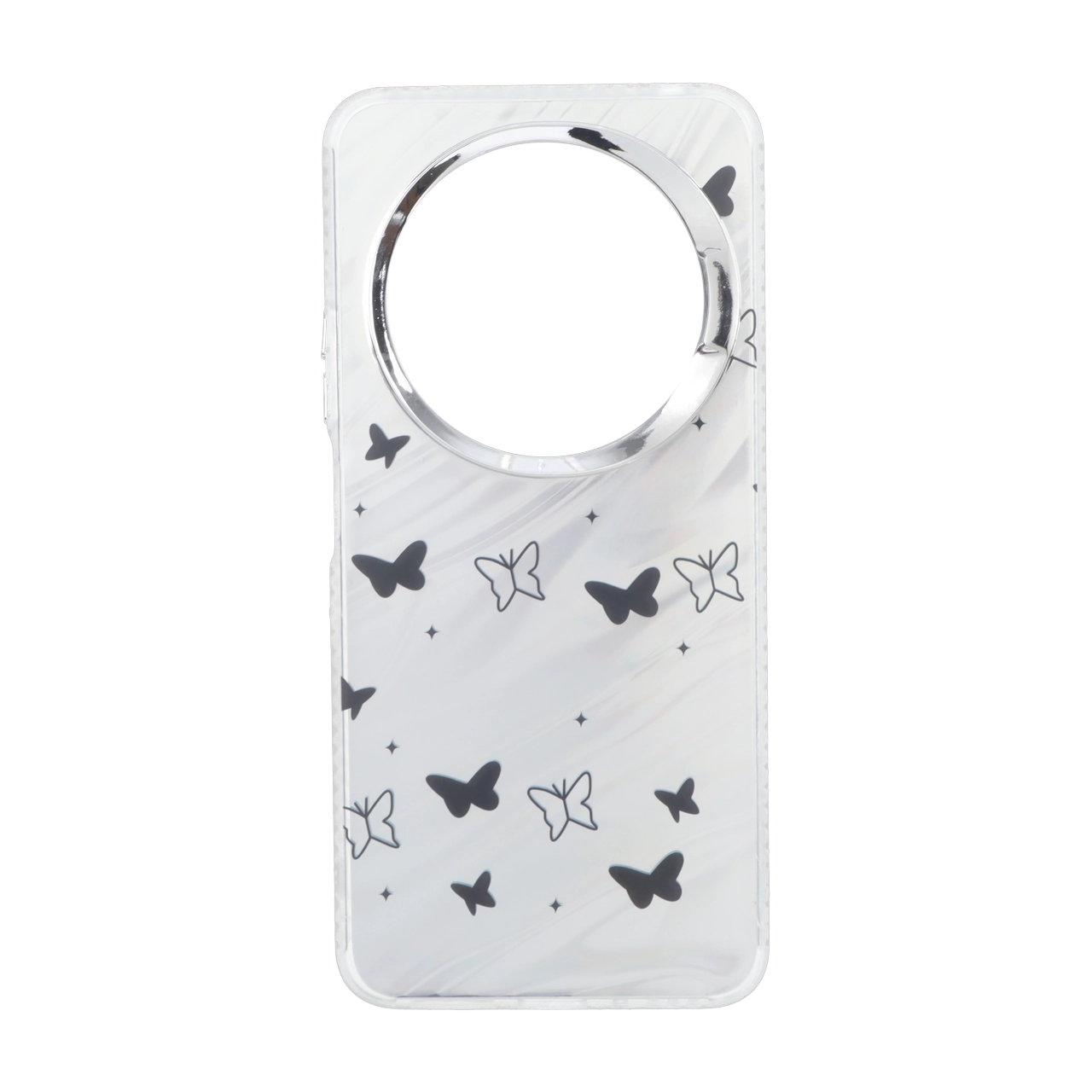 قاب طرح Pucker هفت رنگ دور ژله ای مات لنز کروم مناسب برای شیائومی ردمی 14C / ردمی A3 پرو / ردمی A4 / پوکو C75