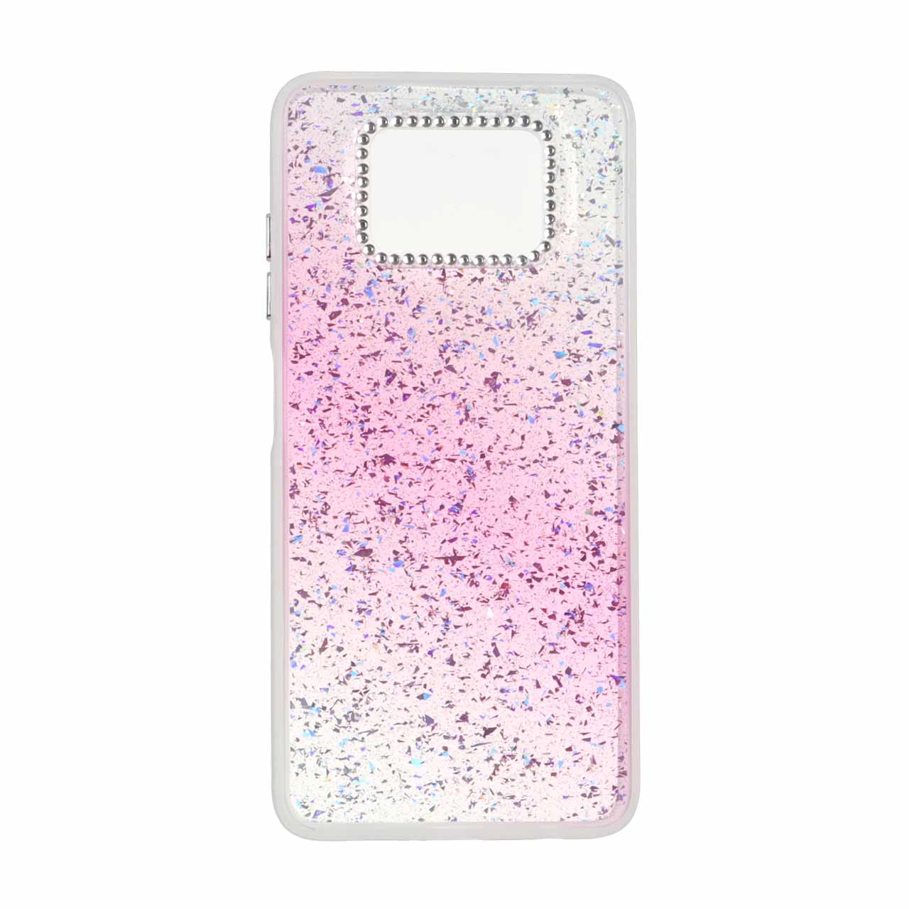 قاب اکلیلی دور مات نگین دار سرخابی مناسب برای شیائومی پوکو X3 / X3 پرو / X3 NFC