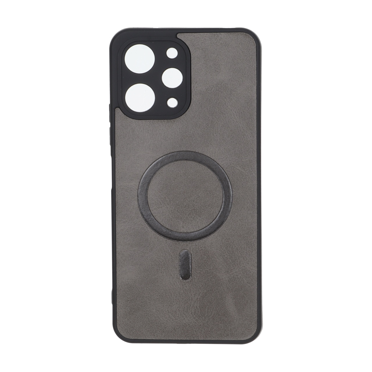 قاب چرمی طرح مگ سیف محافظ لنزدار مناسب برای شیائومی Redmi 12 و Poco M6 Pro 5G