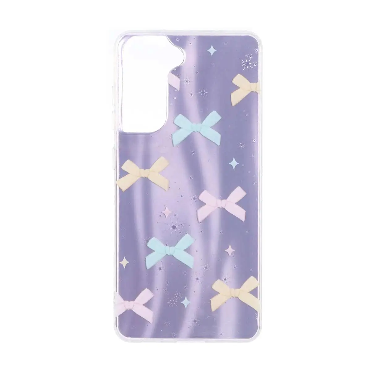 قاب مات ستاره ای دور ژله ای شفاف طرح دار Samsung Galaxy S21 FE - کد 85