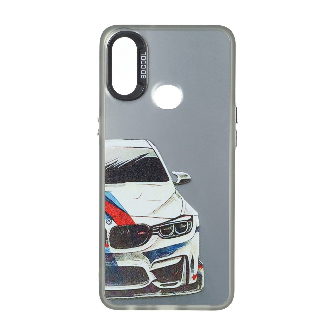 قاب طرح SO COOL ماشین BMW M بلک لنز دکمه کروم مناسب برای سامسونگ گلکسی A10s