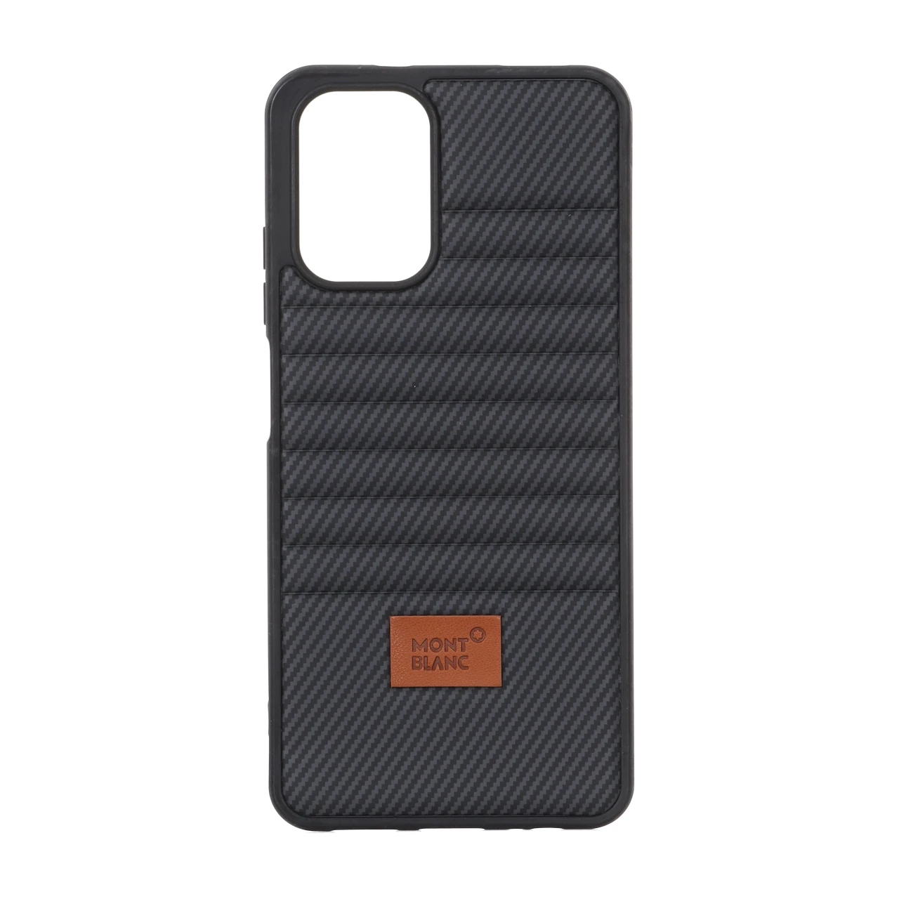 قاب Mont Blanc پافری طرح هاشور Xiaomi Redmi Note 10 4G / Redmi Note 10S / Poco M5S - مشکی