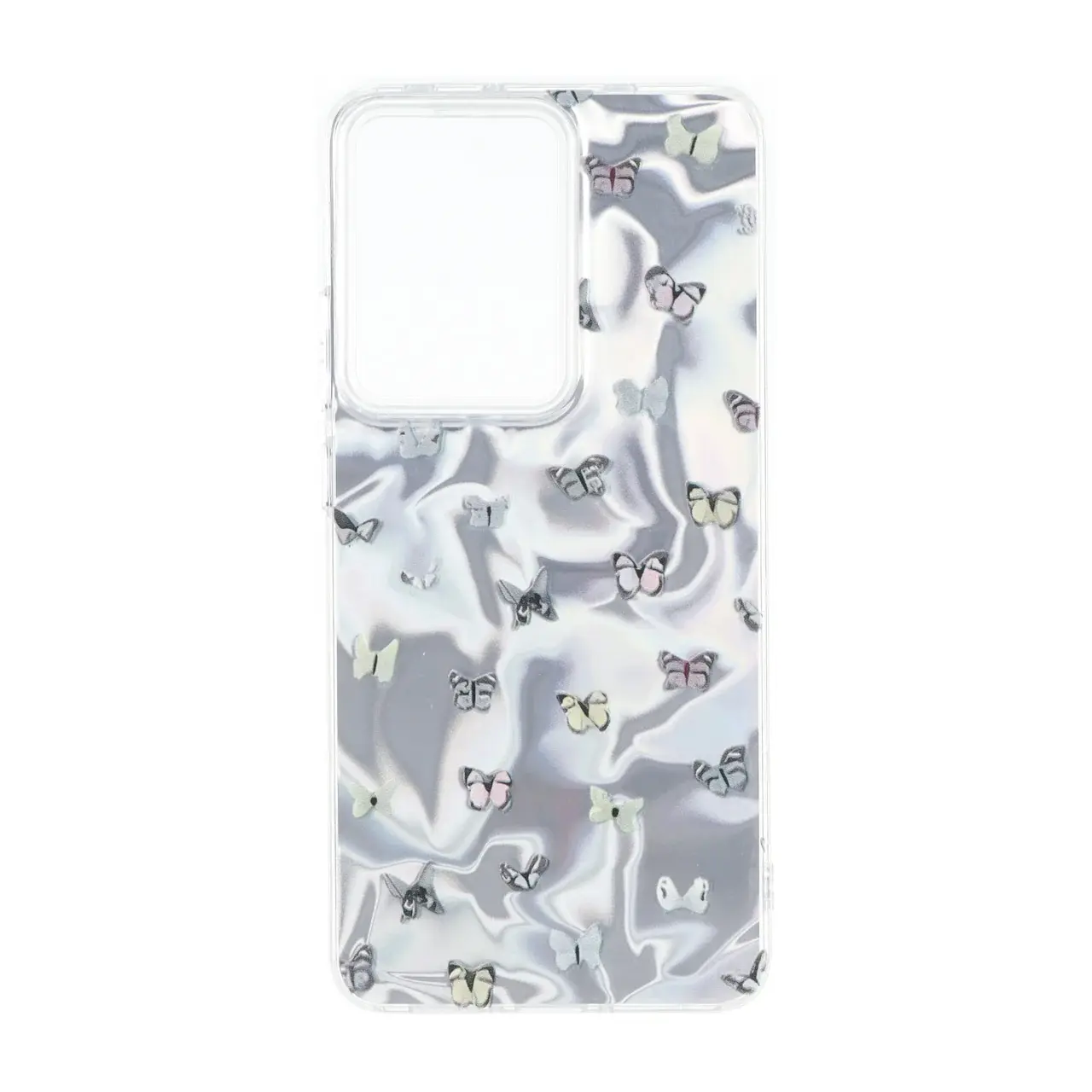 قاب Silver Cloud دور ژله ای طرح دار Xiaomi Poco X7 Pro - کد 110