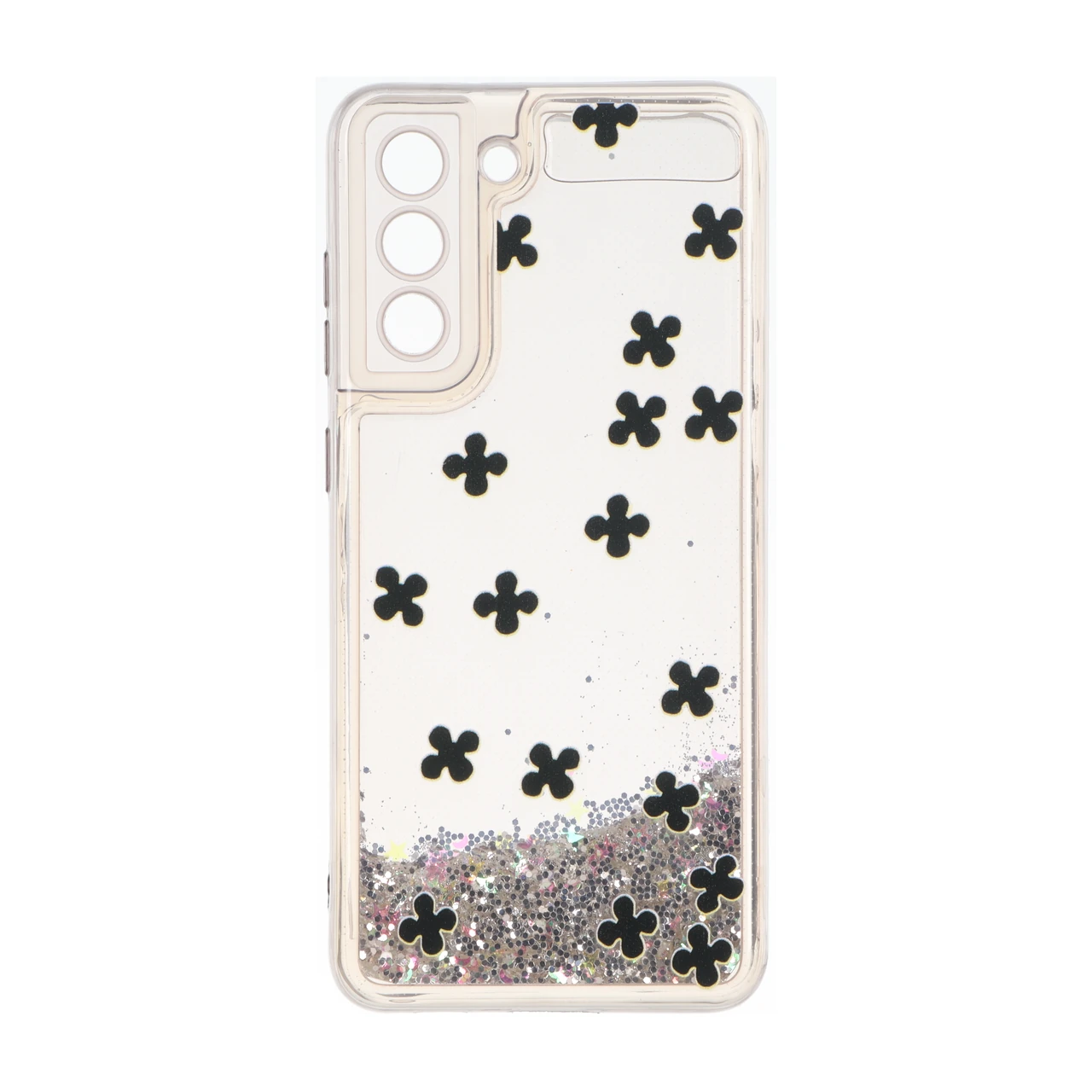 قاب آکواریومی اکلیلی طرح دار دور ژله ای Samsung Galaxy S21 FE - کد 158