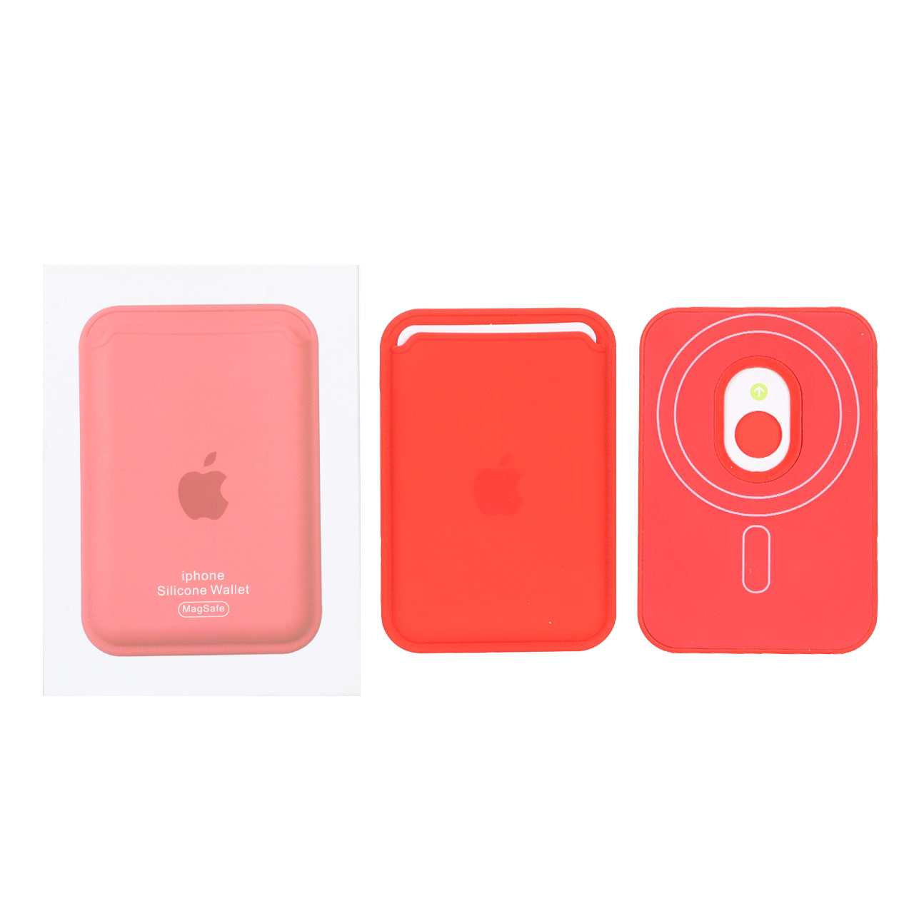 جاکارتی چرمی مگ‌سیف (MagSafe) اپل آی سی دار - قرمز