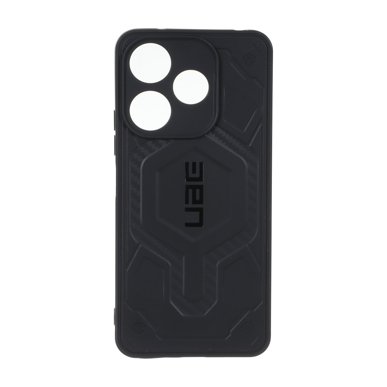 قاب طرح UAG سیلیکونی مشکی مناسب برای شیائومی ردمی 13 ایکس، ردمی 13 4G و پوکو ام 6 4G