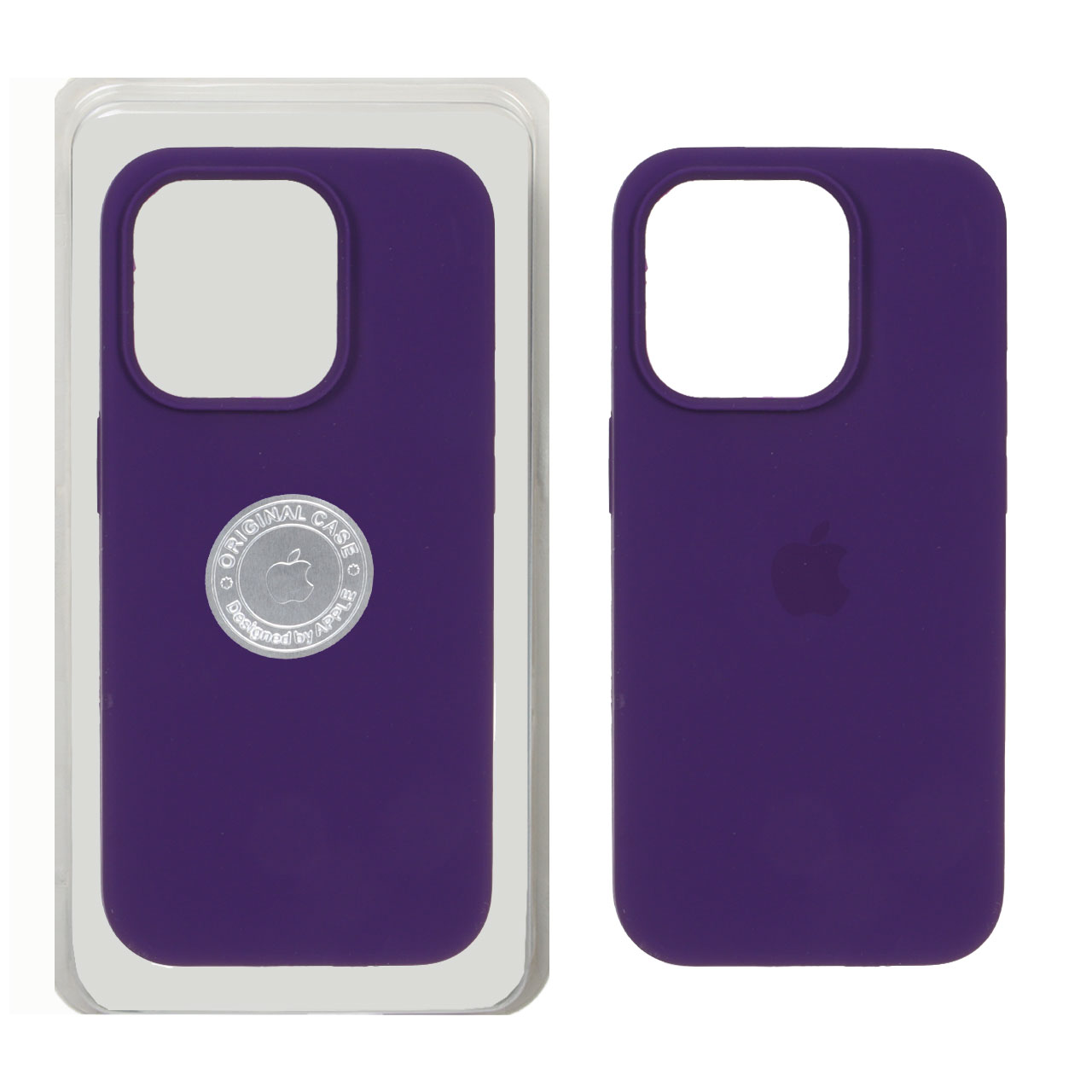 قاب سیلیکونی پاک کنی اورجینال Apple iPhone 15 Pro - بنفش