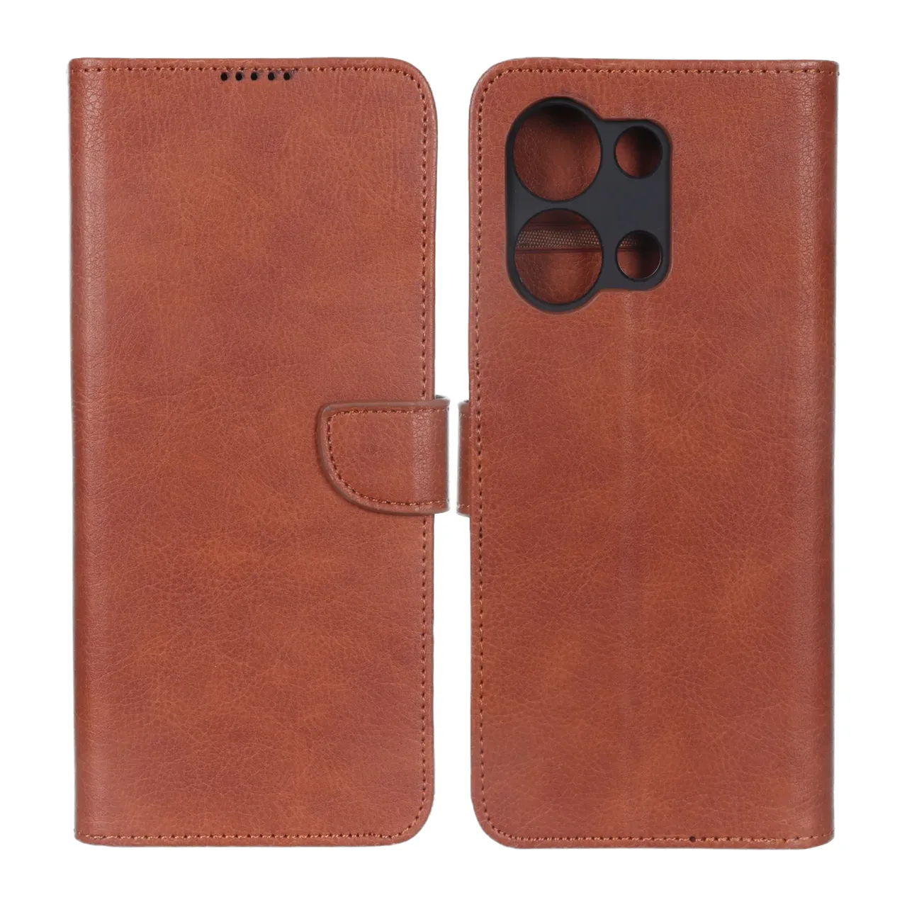 کیف چرمی مگنتی محافظ لنزدار KRF مناسب برای شیائومی Redmi 15C و Poco C85