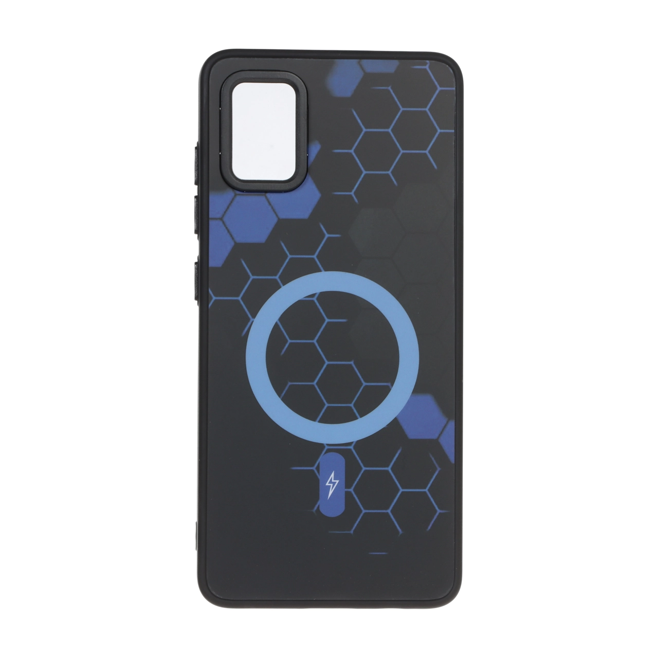 قاب طرح Hexagon مگ سیف آبی مناسب برای سامسونگ گلکسی A51 و M40s