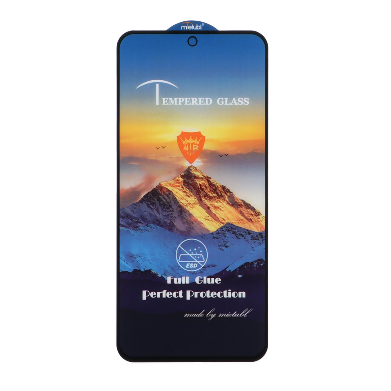 محافظ صفحه نمایش شیشه ای Full Cover ESD Mountain Mietubl مدل Samsung Galaxy S23 FE / A54 / Honor 400 - مشکی (بدون پک)