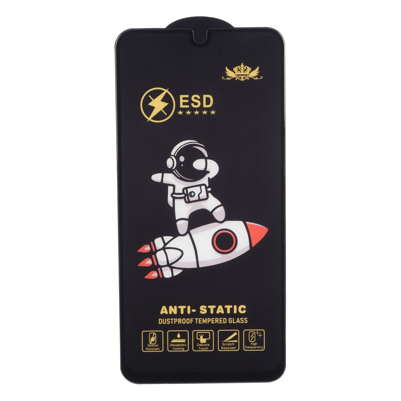 محافظ صفحه نمایش شیشه ای فول کاور Space Man Anti Static ESD مناسب برای سامسونگ گلکسی A17 / A16 / A26