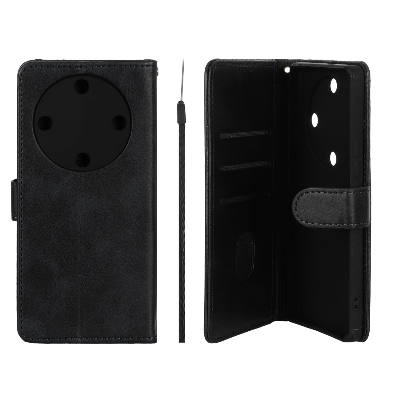 کیف مگنتی Crystal داخل مخمل مناسب برای Honor X9a مشکی
