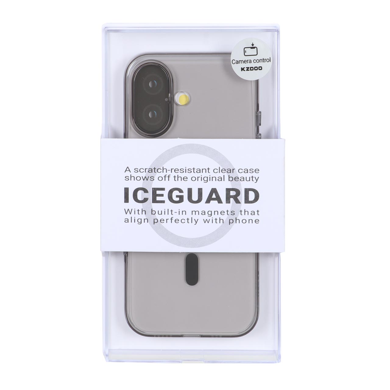 قاب مگ سیف شفاف KDoo ICEGUARD مشکی مناسب برای آیفون 17