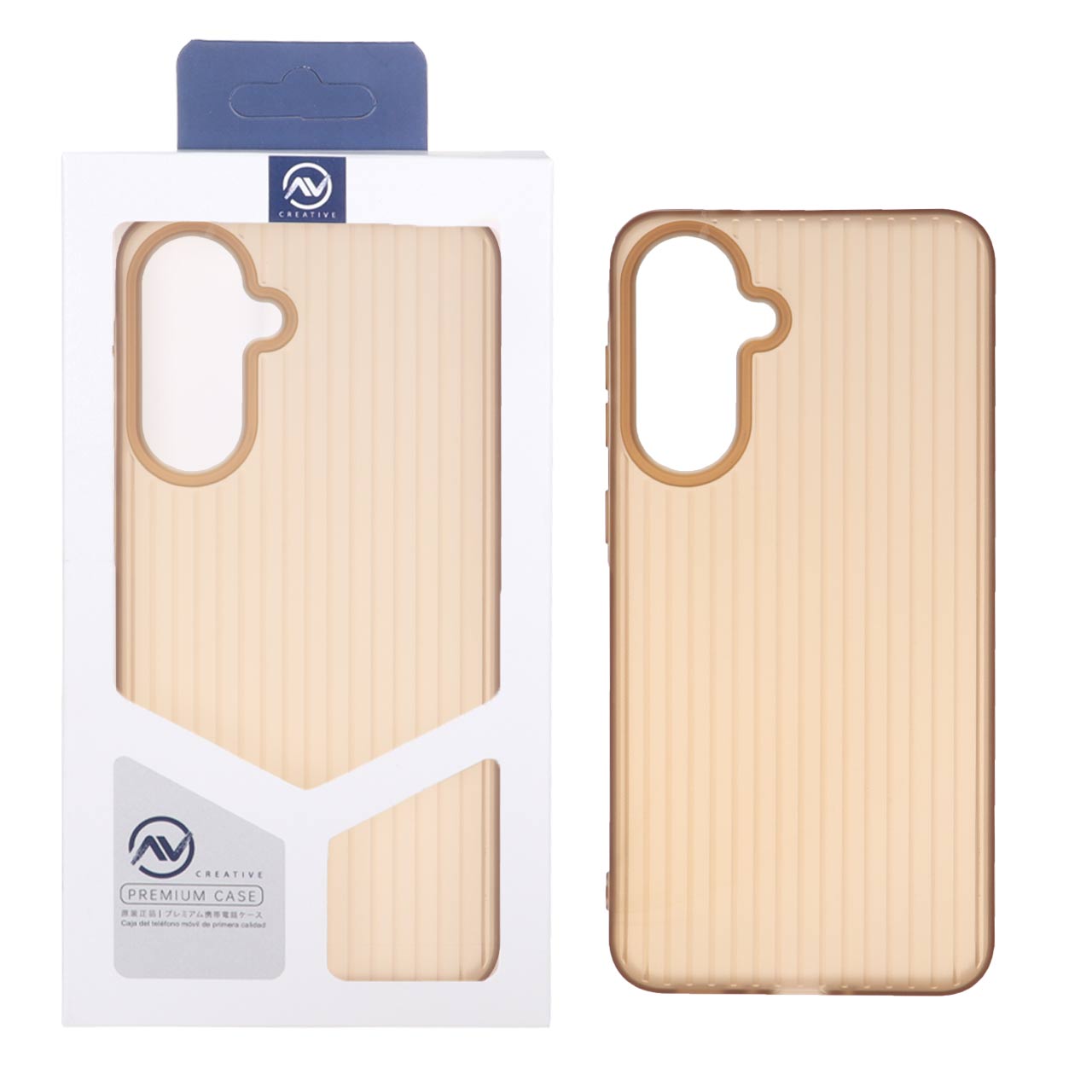 قاب Line Case ژله ای قهوه ای مناسب برای سامسونگ گلکسی A56 و A36