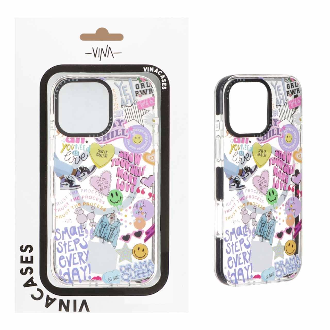 قاب اورجینال Vina شفاف Magsafe طرح دار Apple iPhone 16 Pro Max - کد 309