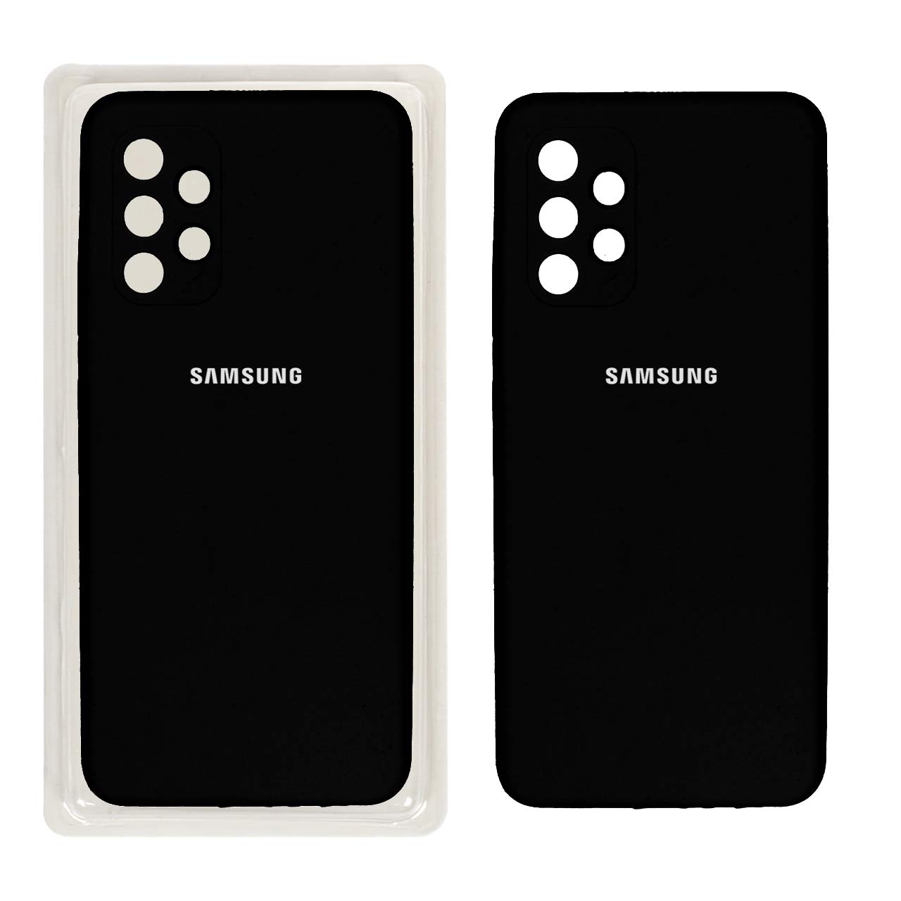 قاب سیلیکونی پاک کنی محافظ لنزدار اورجینال مشکی مناسب برای سامسونگ A32-4G